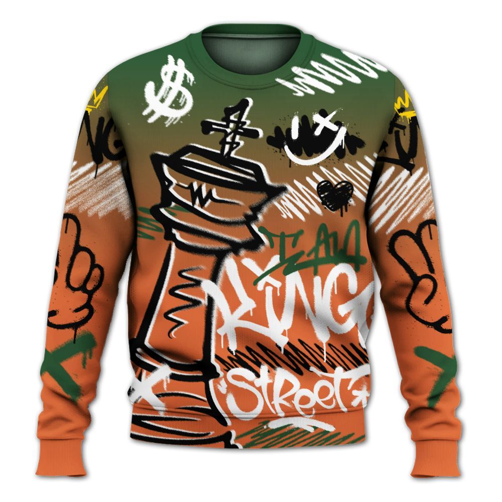 Sweatshirt To Match Low Miami 5s - Street King Chess Streetwear All Over Print