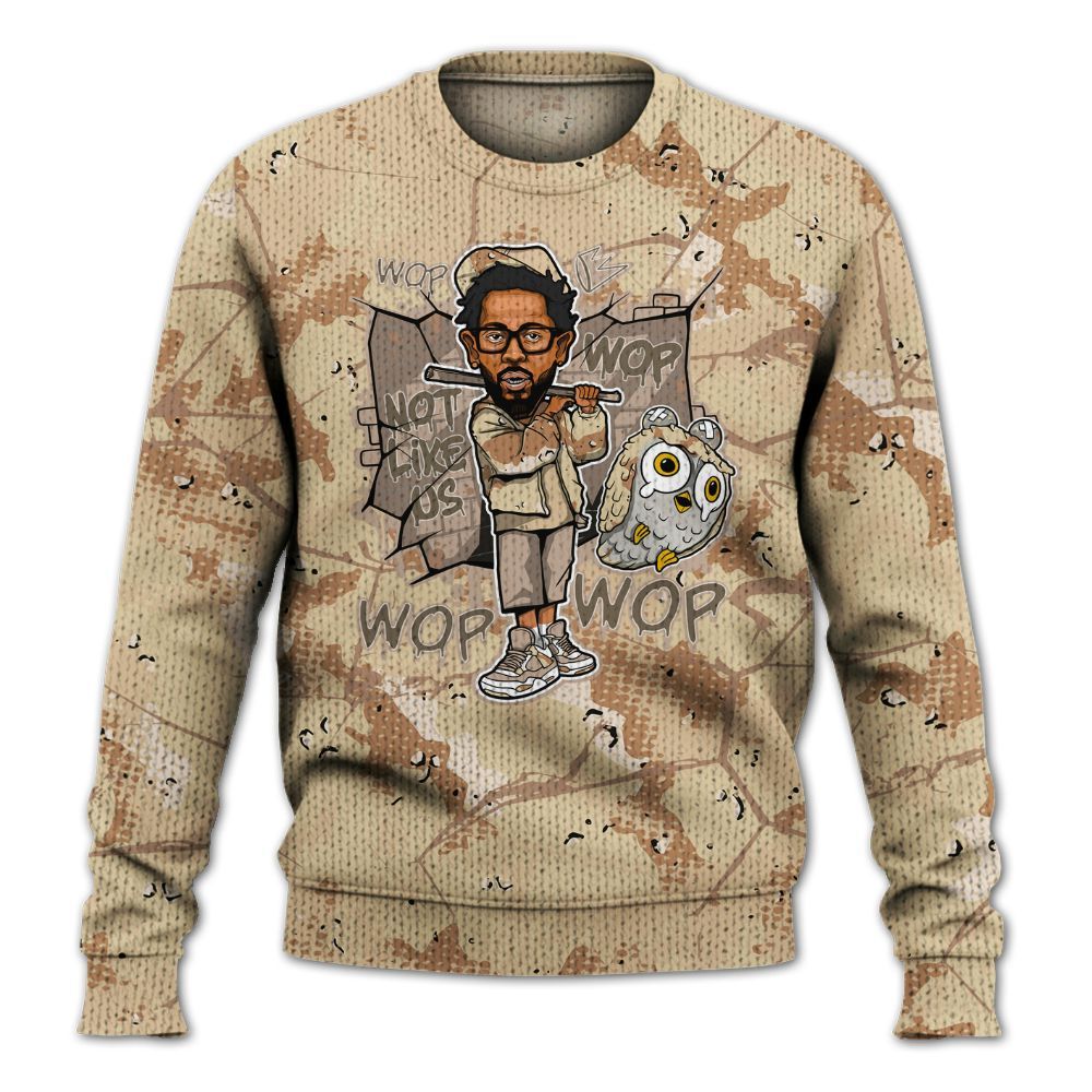 Knitted Sweater To Match Desert Camo 3s - None Like ComptonCity Graphic Crack