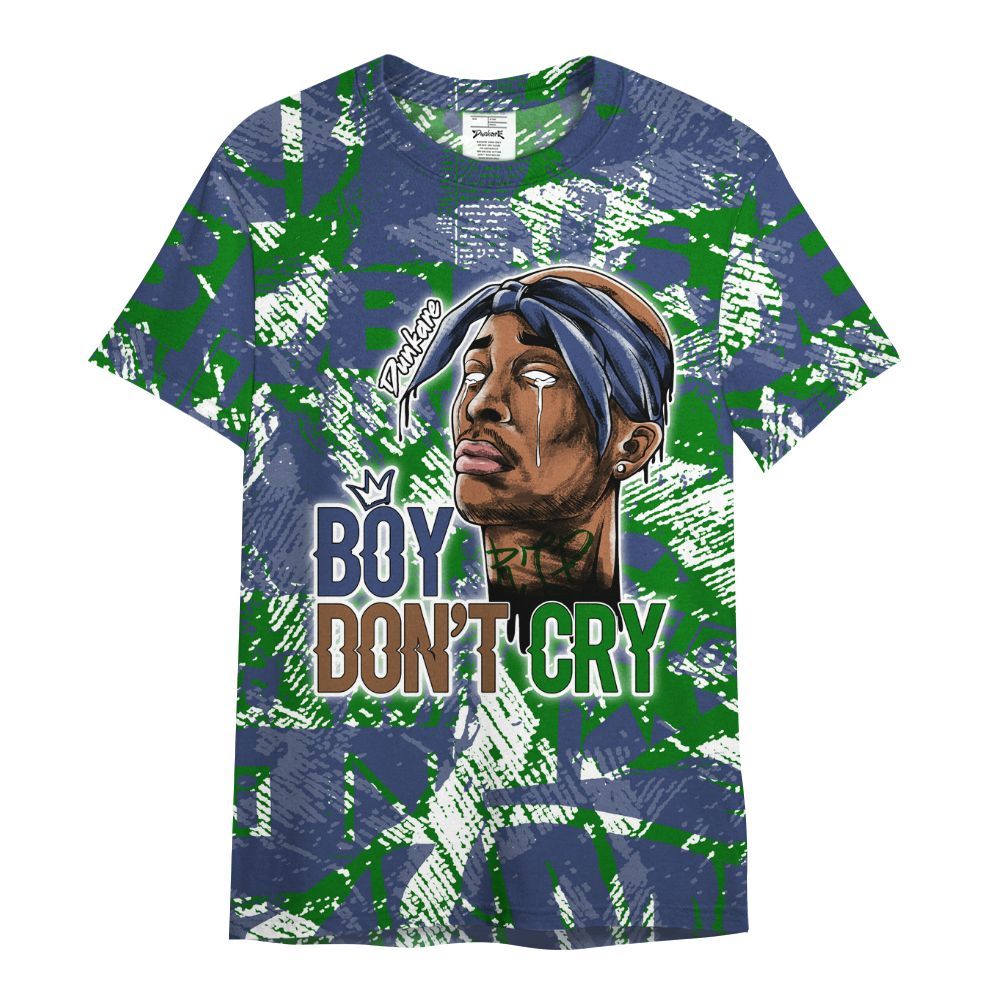Shirt To Match Midnight Navy 13s - Boiz Ain't Cry Unique Abstract All Over Print