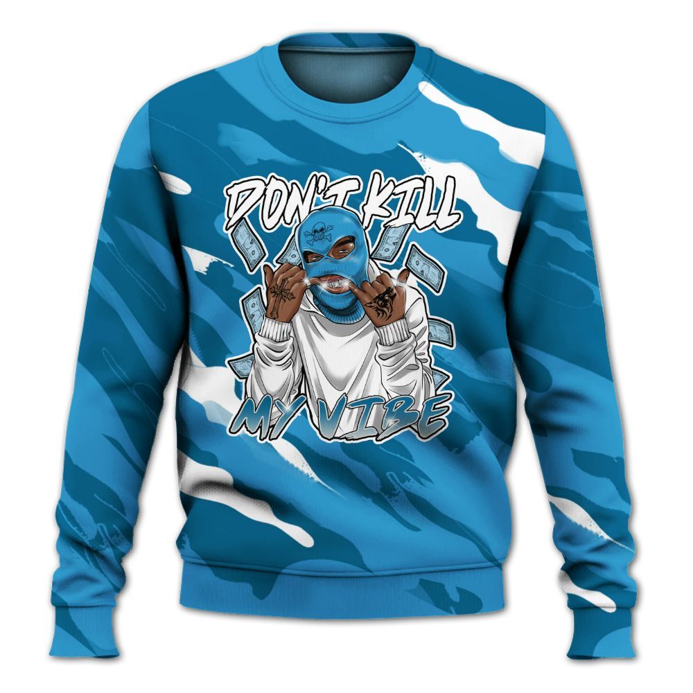 Sweatshirt To Match Powder Blue 9s - Vibe.Unique Colored All Over Print