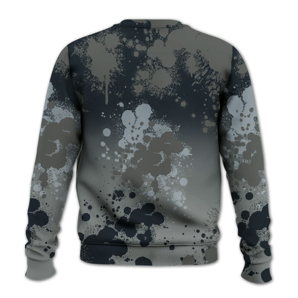 Sweatshirt To Match Retro Georgetown 6s - God Blessed Ink Drip All Over Print