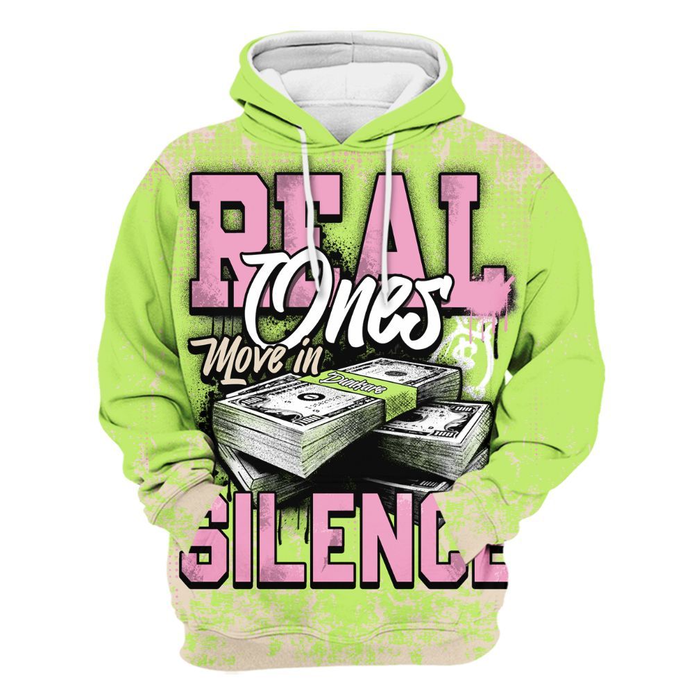 Hoodie To Match Jack Black Night Silver - Move In Silence Money Street Retro All Over Print