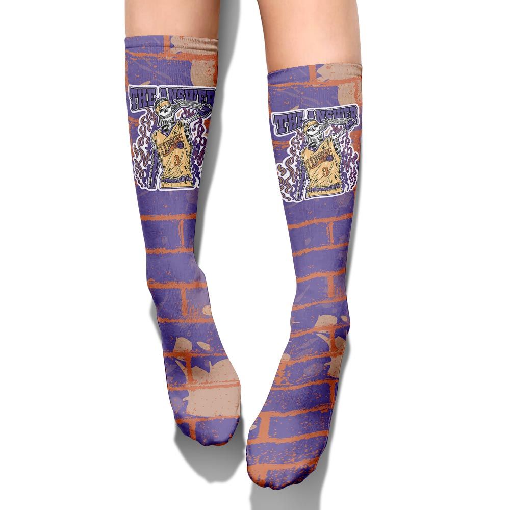 Sock To Match Book Sunset 1s - Allen Answer Skeleton Brick