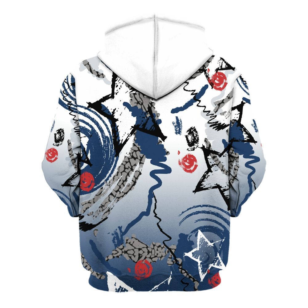 Hoodie To Match SP Sport Royal 3s - Grind Shine Later Drip All Over Print