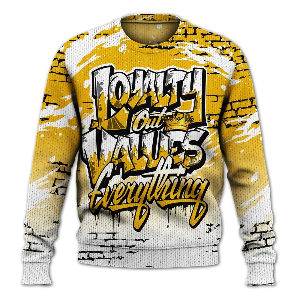 Knitted Sweater To Match Del Sol 13s - Values Of Loyalty Drip