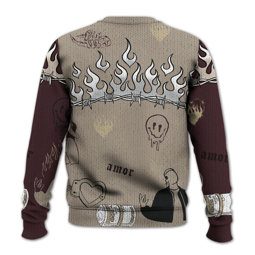 Knitted Sweater To Match AMM Retro Phantom 4s - Snake Trust No One