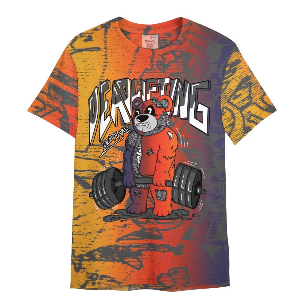 Shirt To Match Rio 3s - Deadlifting Bear Avant-garde Shirt Unisex