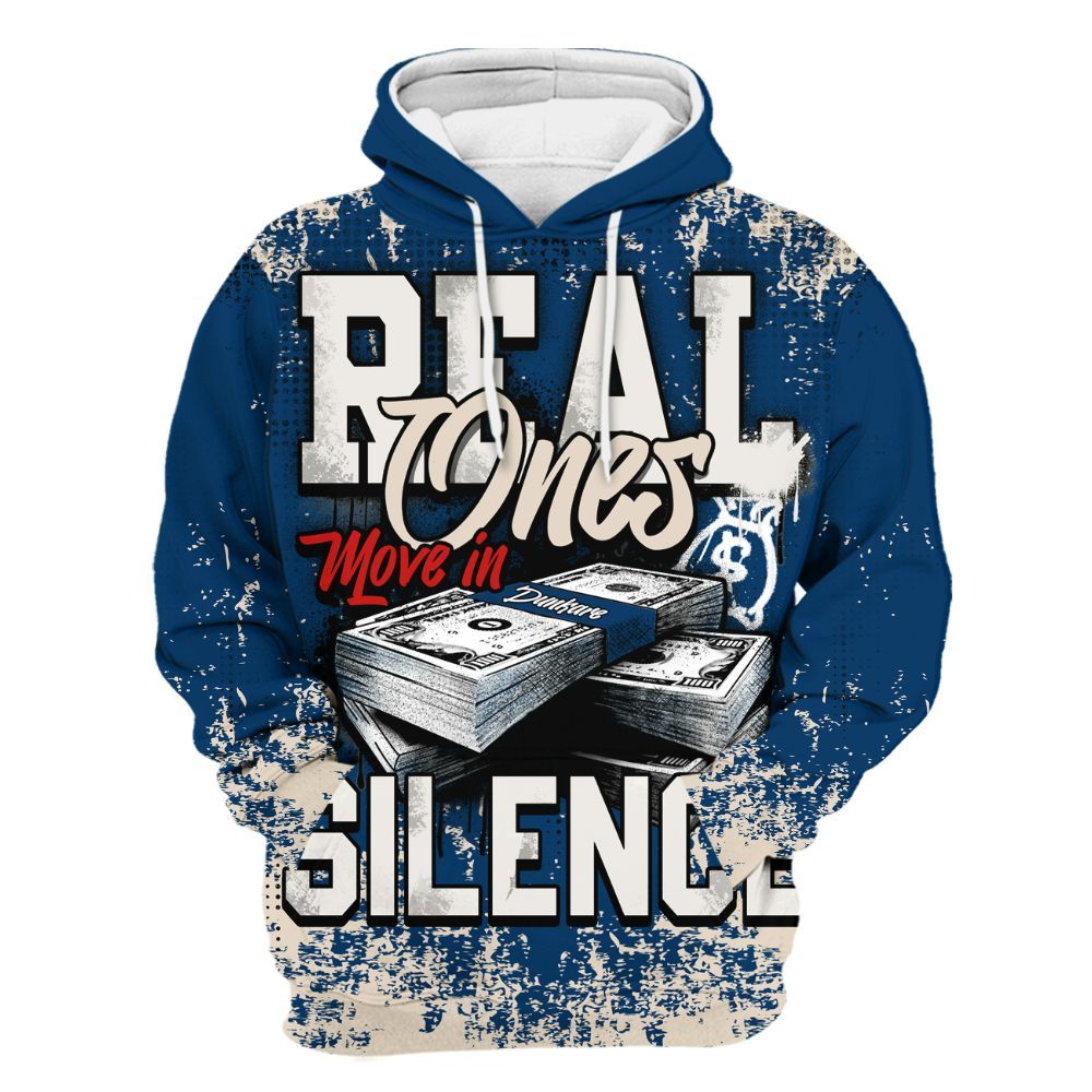 Hoodie To Match Retro Rare Air 11s - Move In Silence Money Street Retro All Over Print
