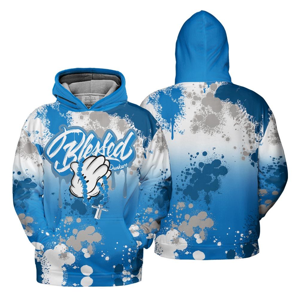 Hoodie To Match Industrial Blue 4s Hoodie, God Blessed Drip Hoodie Outfit 903 NCT