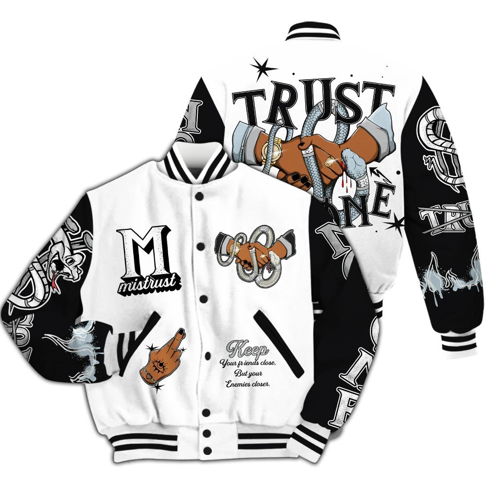 Varsity Jacket To Match Kobe 9 Protro Halo - Trust No One Snake-Bite Street Style All Over Print
