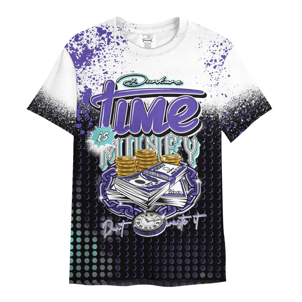 Shirt To Match Low Hornets 1s - Halftone Time Is Money All Over Print