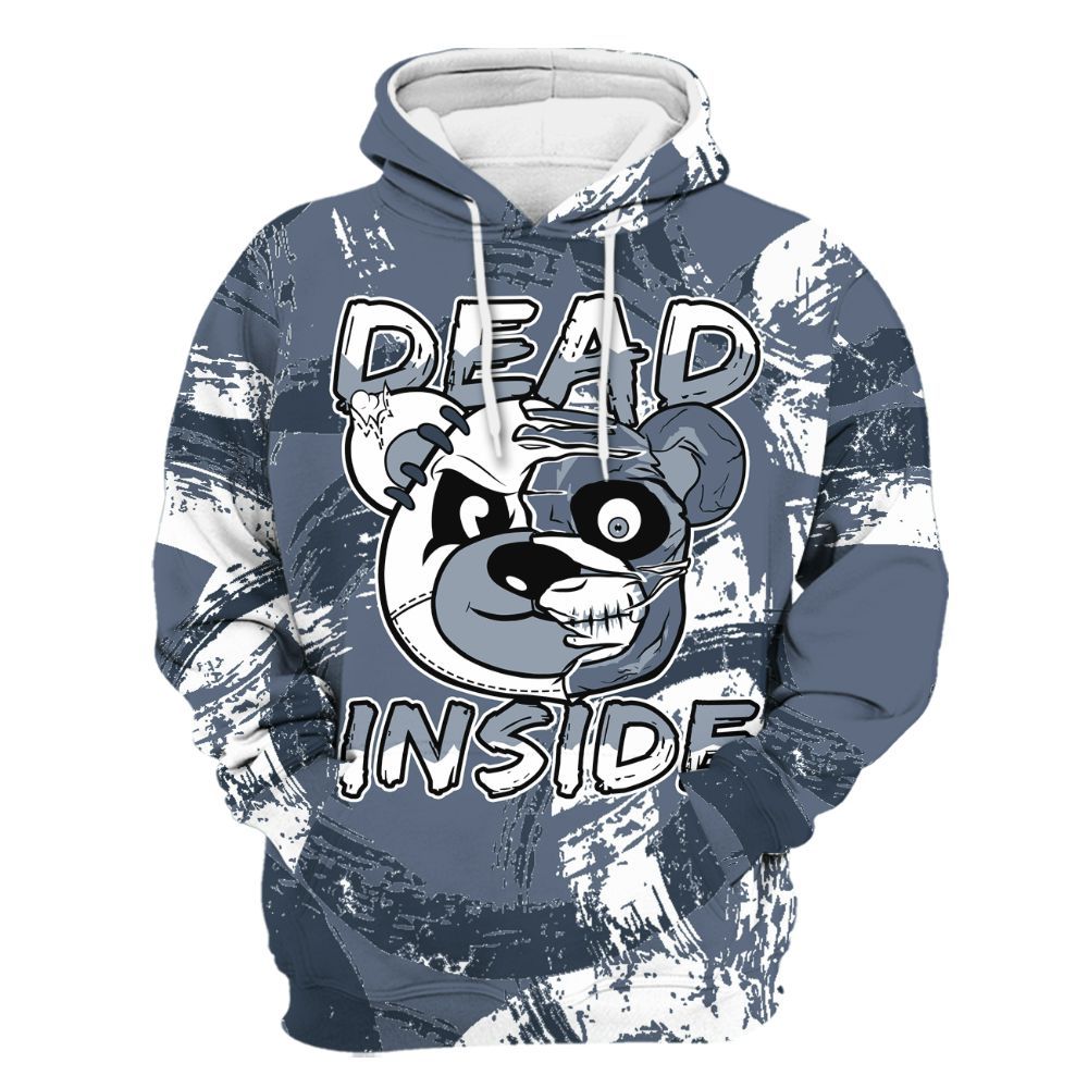 Hoodie To Match Low Diffused Blue 11s - Lifeless Bear Circle Slpash All Over Print
