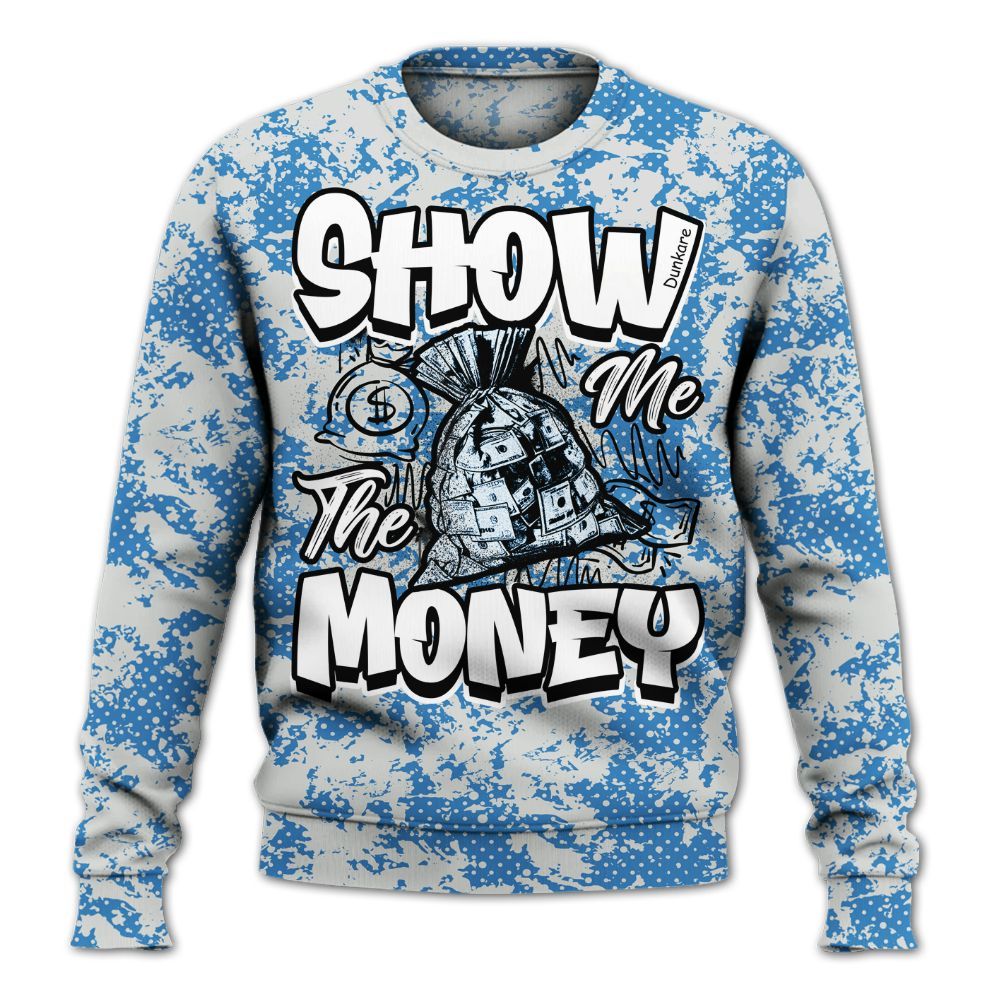 Sweatshirt To Match Low Carolina 17s - Show Me The Money Retro All Over Print