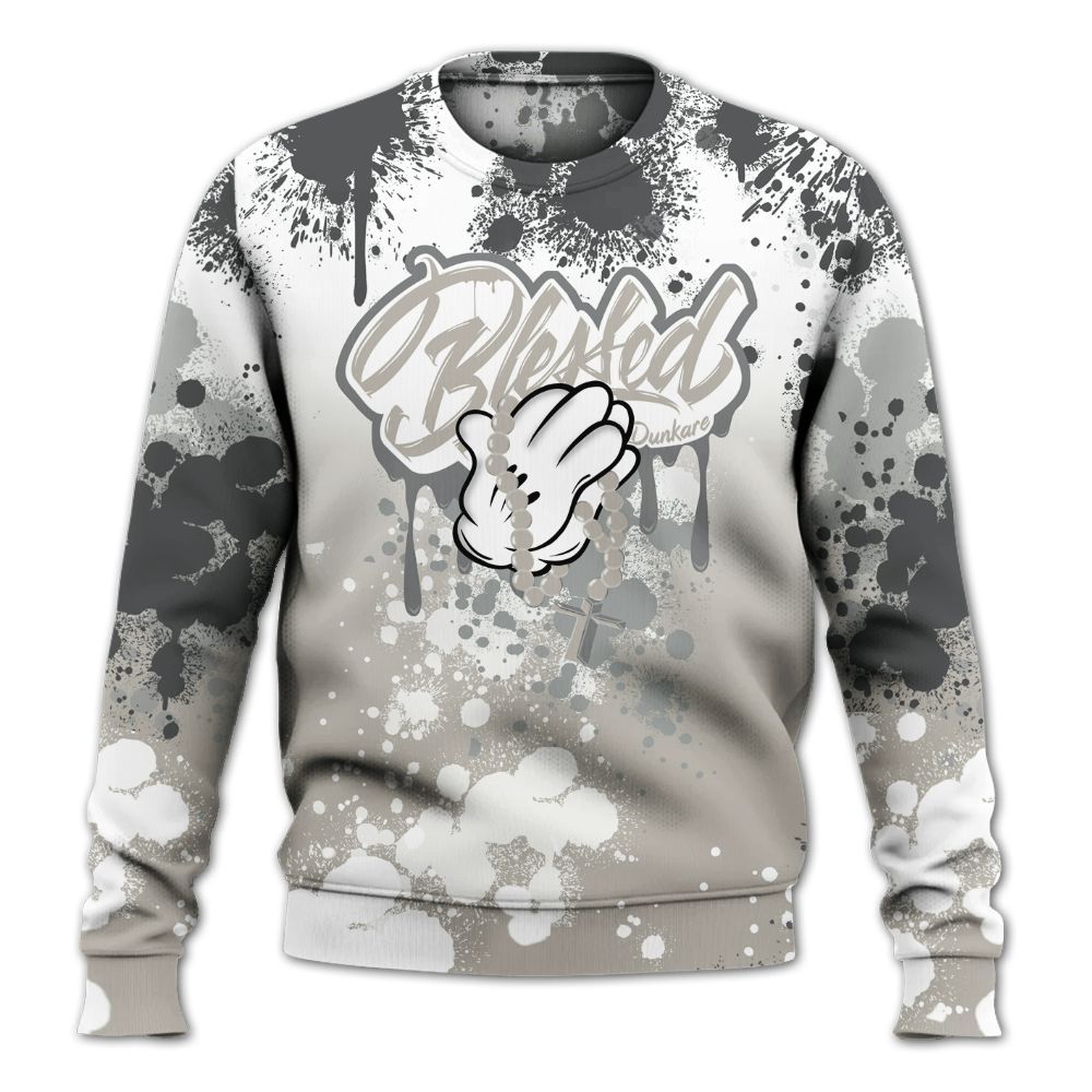 Sweatshirt To Match Dunk Low Appears Oreo - God Blessed Ink Drip All Over Print