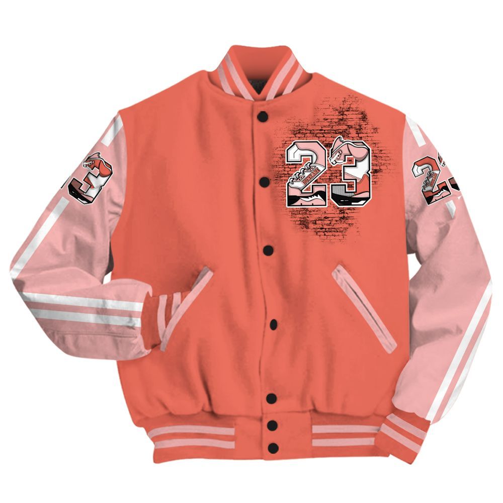 Varsity Jacket To Match Low OG PSG 1s - Custom Name Number 23 5s All Over Print