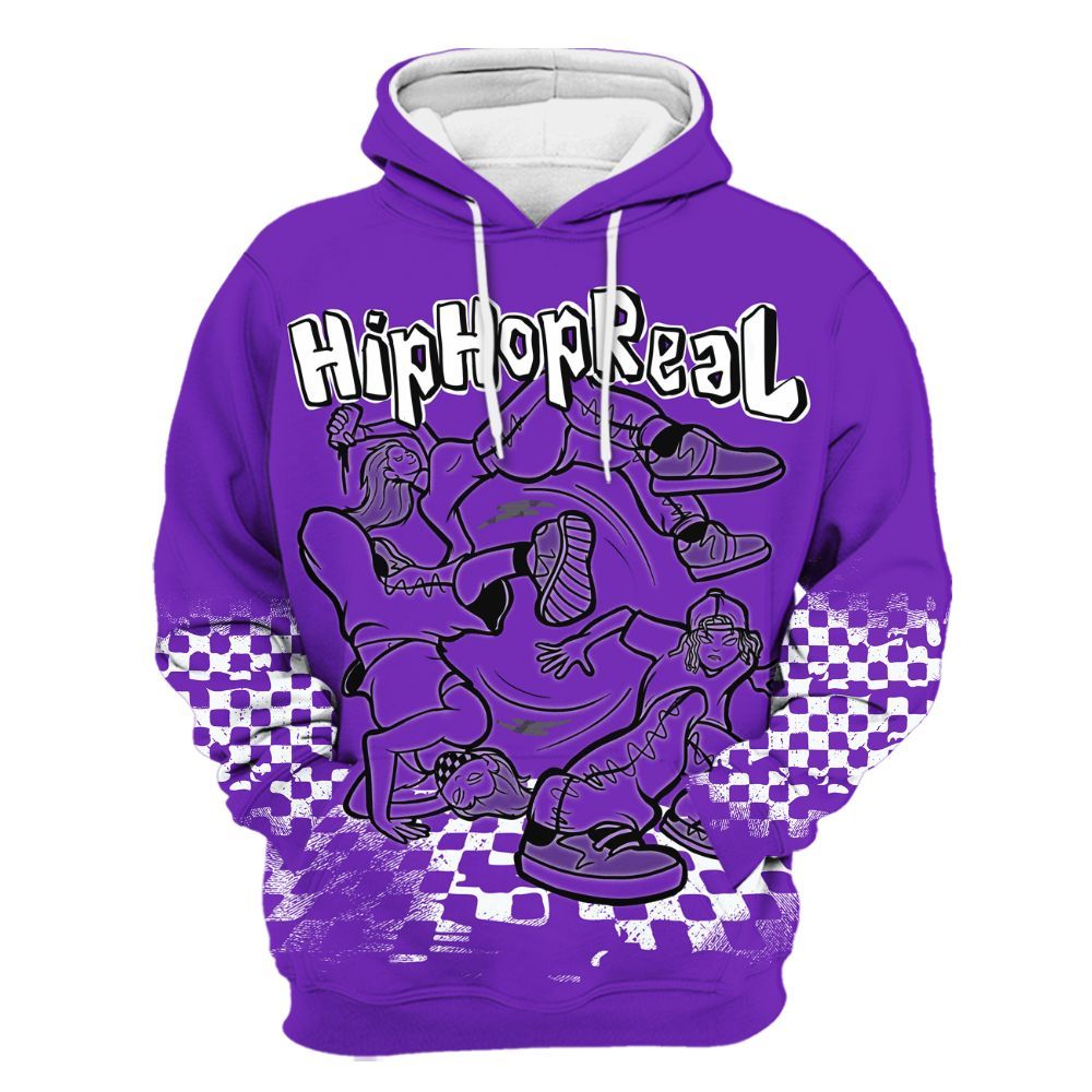 Hoodie To Match Retro Dark Iris 3s - Feel Life Street Style All Over Print