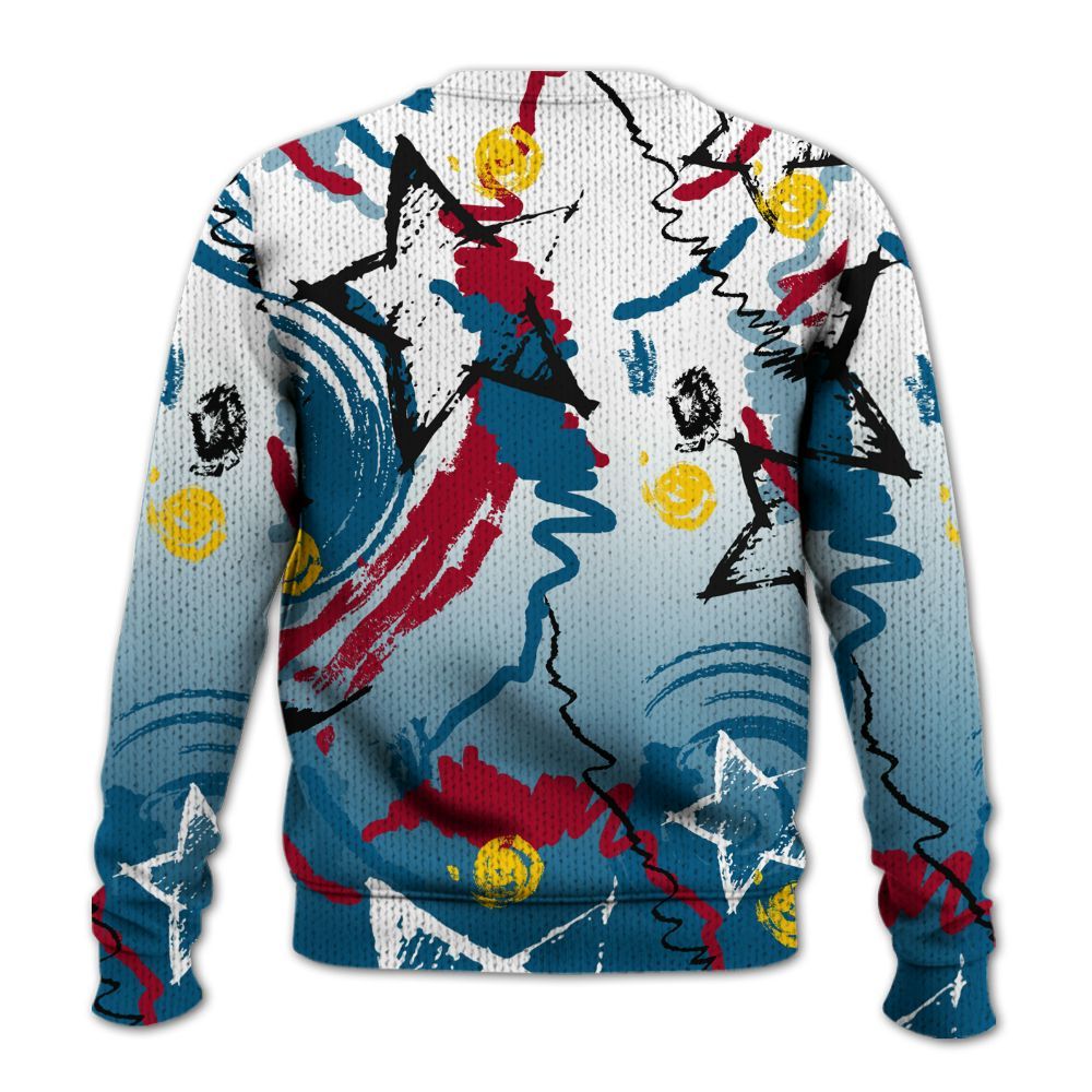 Knitted Sweater To Match GS Messy Room 4s - Grind Shine Later Drip