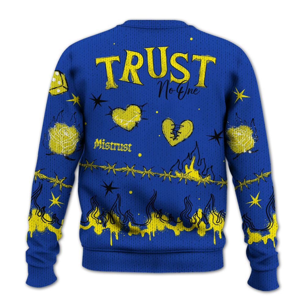 Knitted Sweater To Match Laney 14s - Trust No One Snake-Bite Doodle Crayon