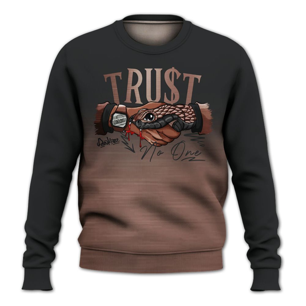 Sweatshirt To Match KD 4 Christmas - Snake Trust No One Drip All Over Print