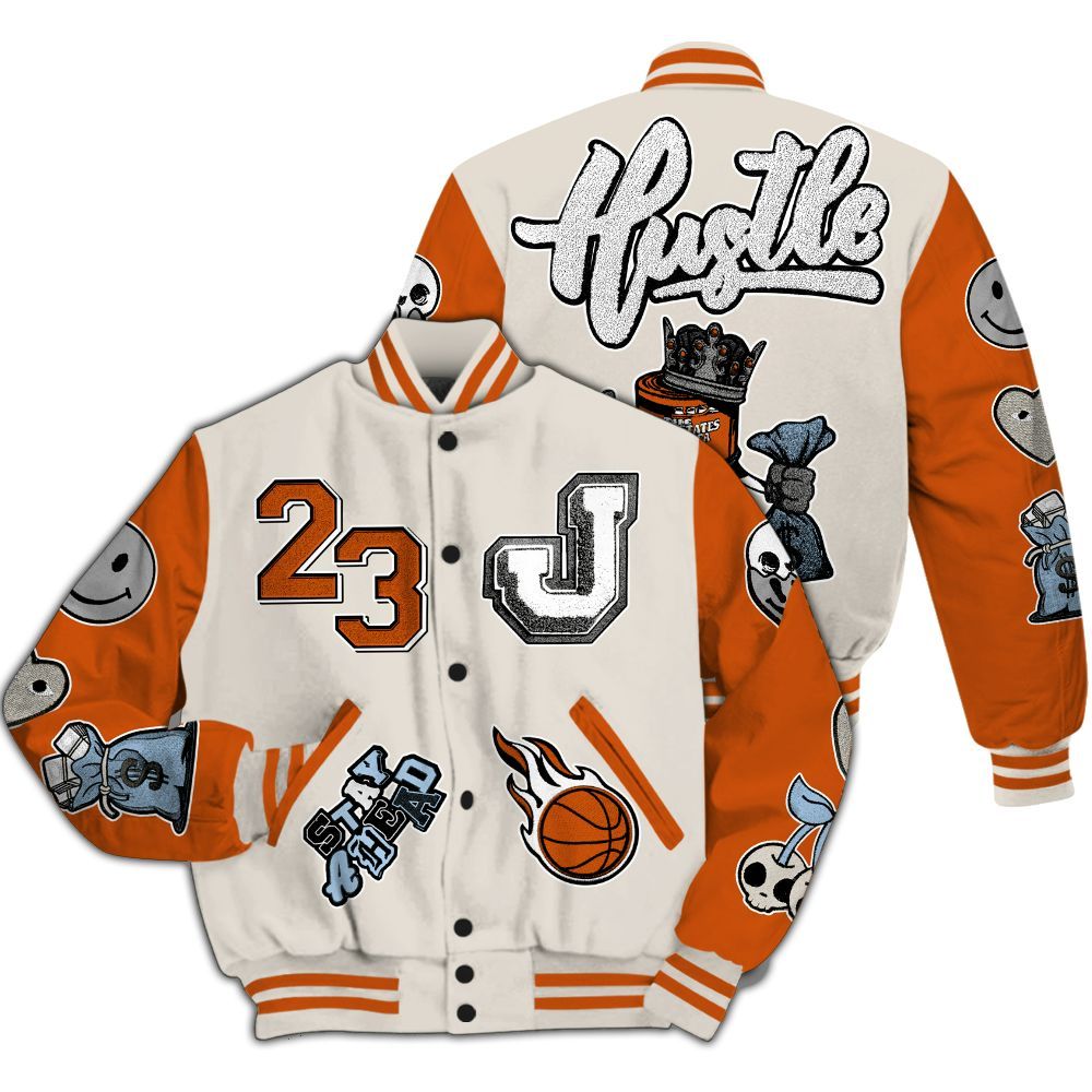Varsity Jacket To Match SE Craft 5s - Hustles Money Number 23 All Over Print