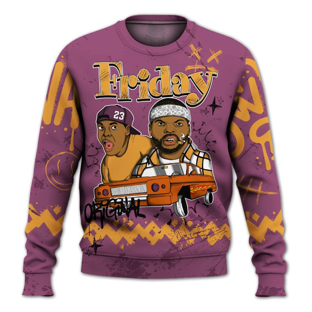 Sweatshirt To Match High OG Brotherhood 1s - Friday Sneaker Crayon All Over Print