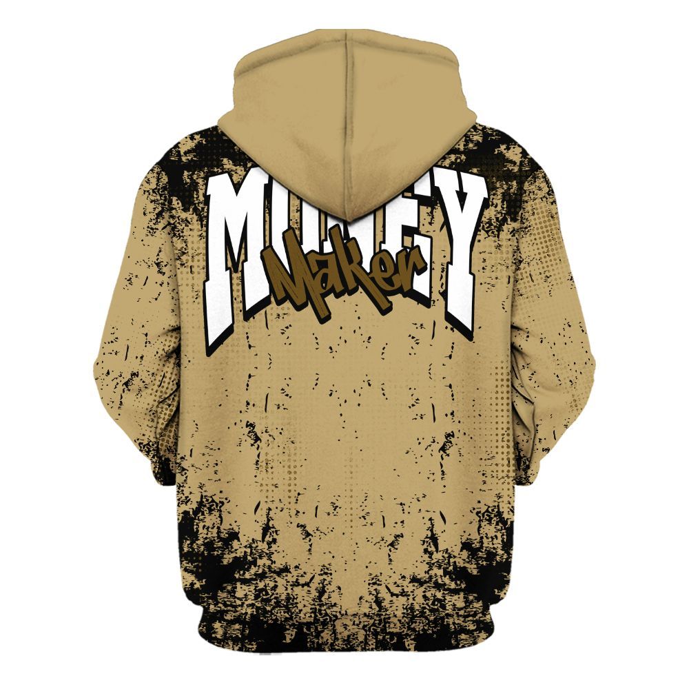 Hoodie To Match Black LD 1000 - Move In Silence Money Street Retro All Over Print