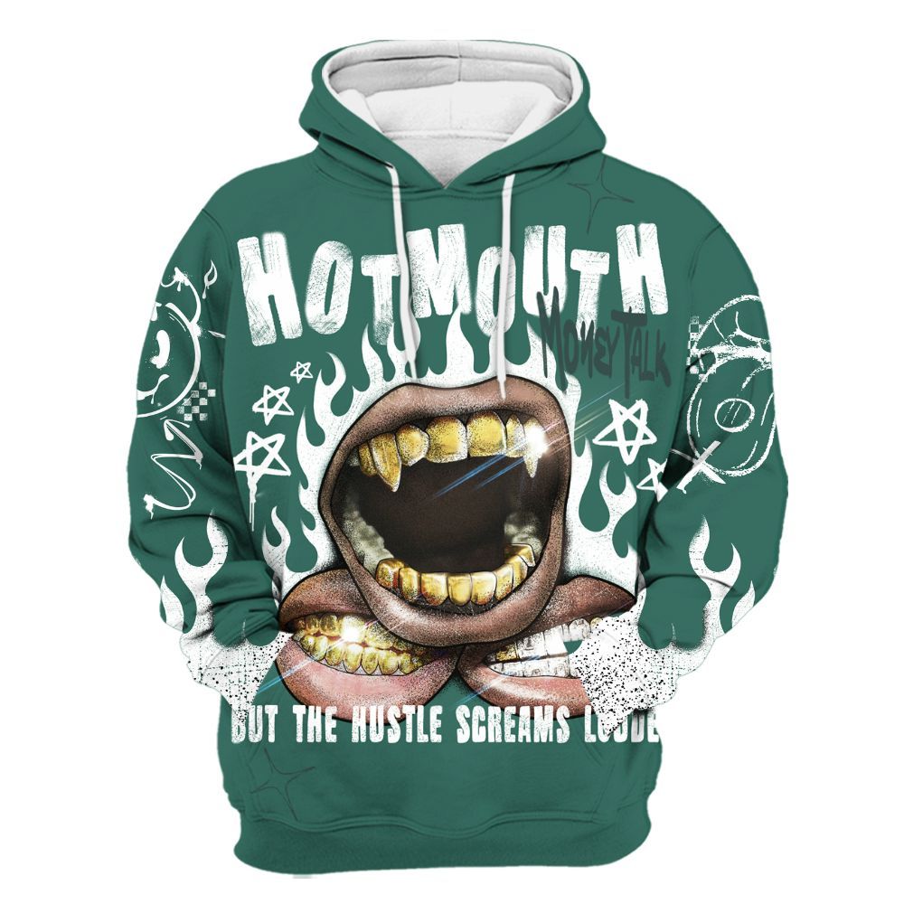 Hoodie To Match RM Oxidized Green 4s - Mouth Burning Street Style All Over Print