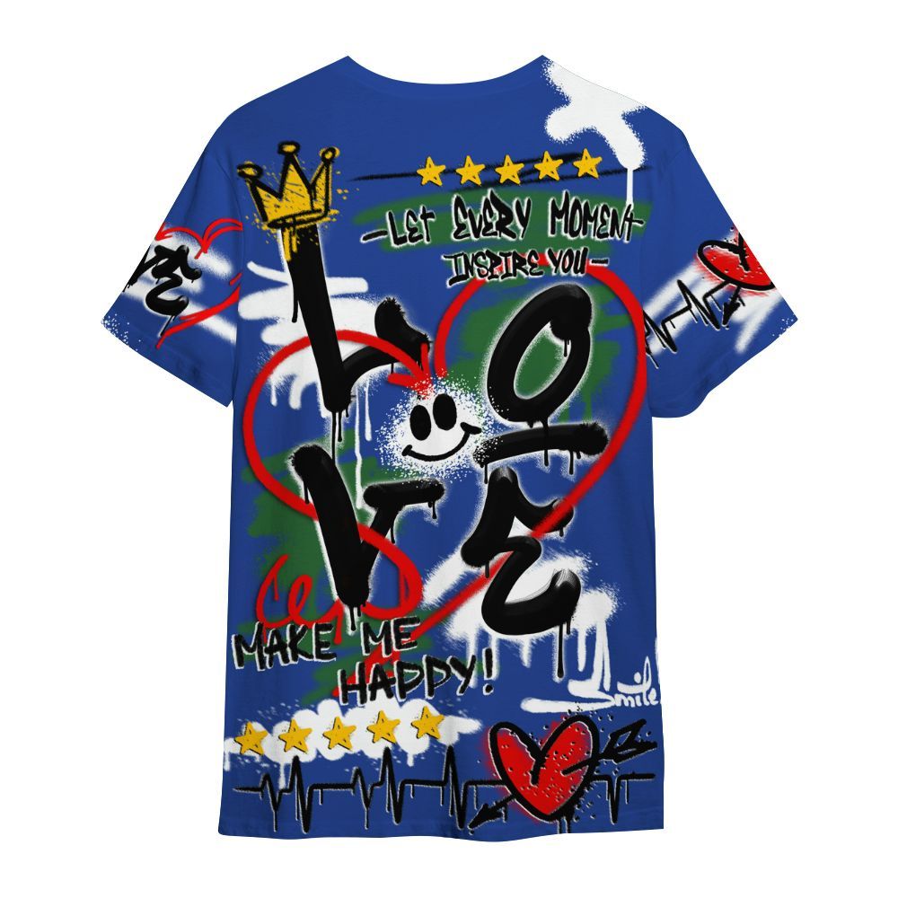 Shirt To Match Dunk Low Tennis Classic - Happy Love Beats Graffiti Streetwear All Over Print