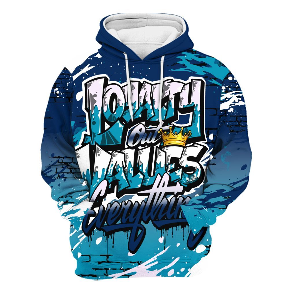 Hoodie To Match Kobe 5 X-Ray - Values Of Loyalty Drip All Over Print
