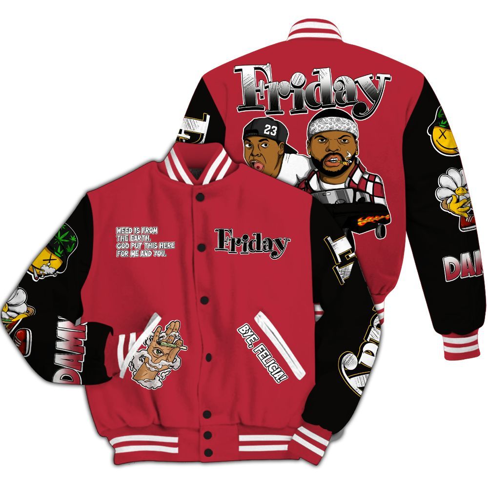 Varsity Jacket To Match Space Jam OG 2026 9s - Friday Sneaker Stress Style All Over Print