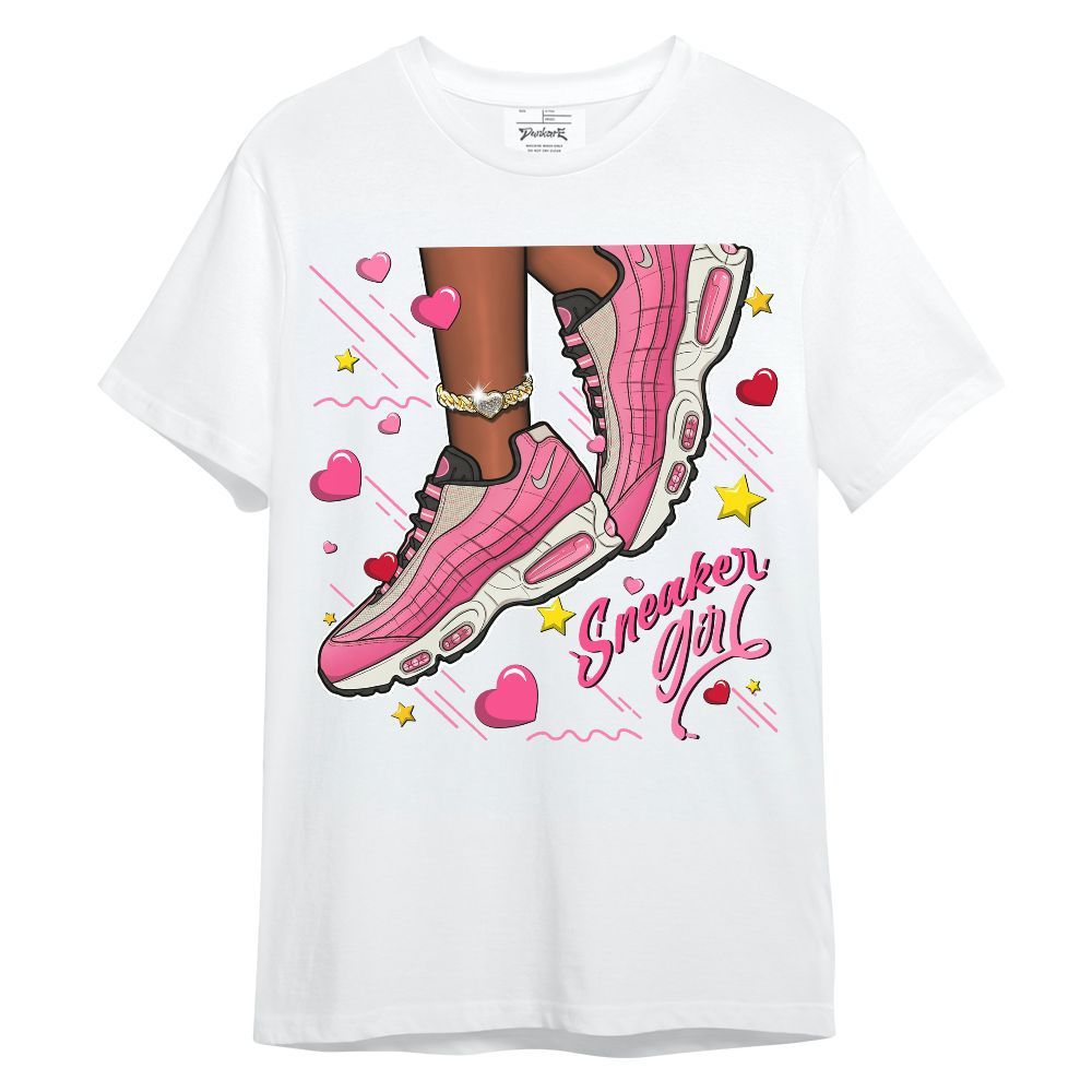 Shirt To Match Max 95 Pink Glow - SNEAKER Girl Heart Flying Graphic
