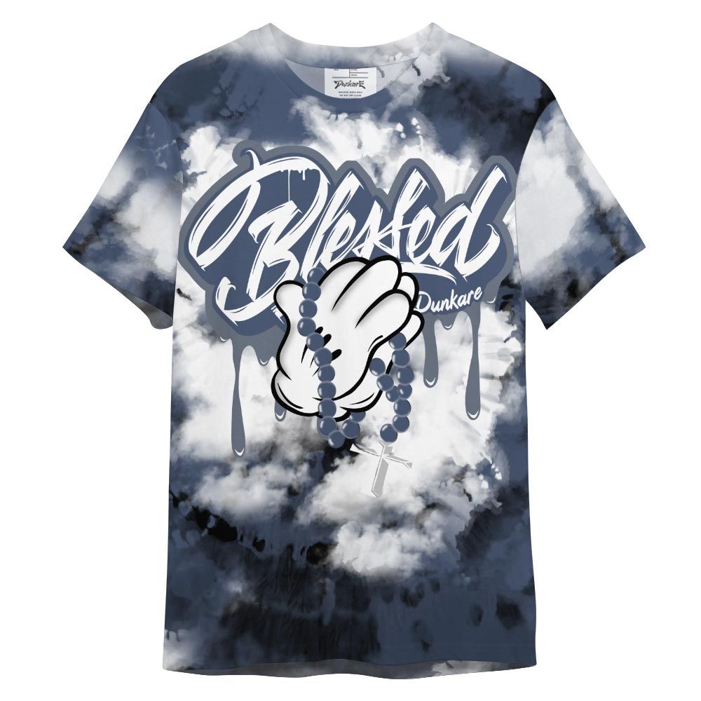 Shirt To Match Low Diffused Blue 11s - God Blessed Dripping Shirt Outfit 1505 NCT