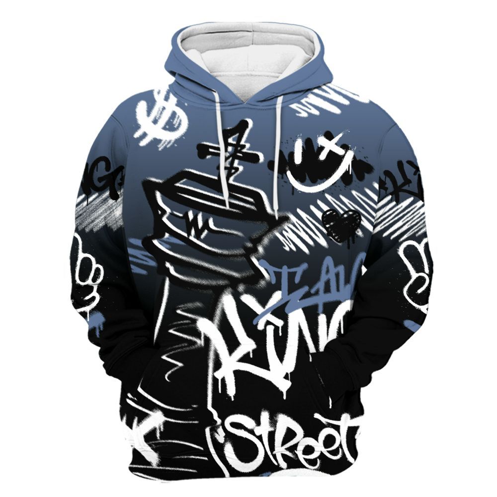 Hoodie To Match Mid Space Jam 1s - Street King Chess Streetwear All Over Print