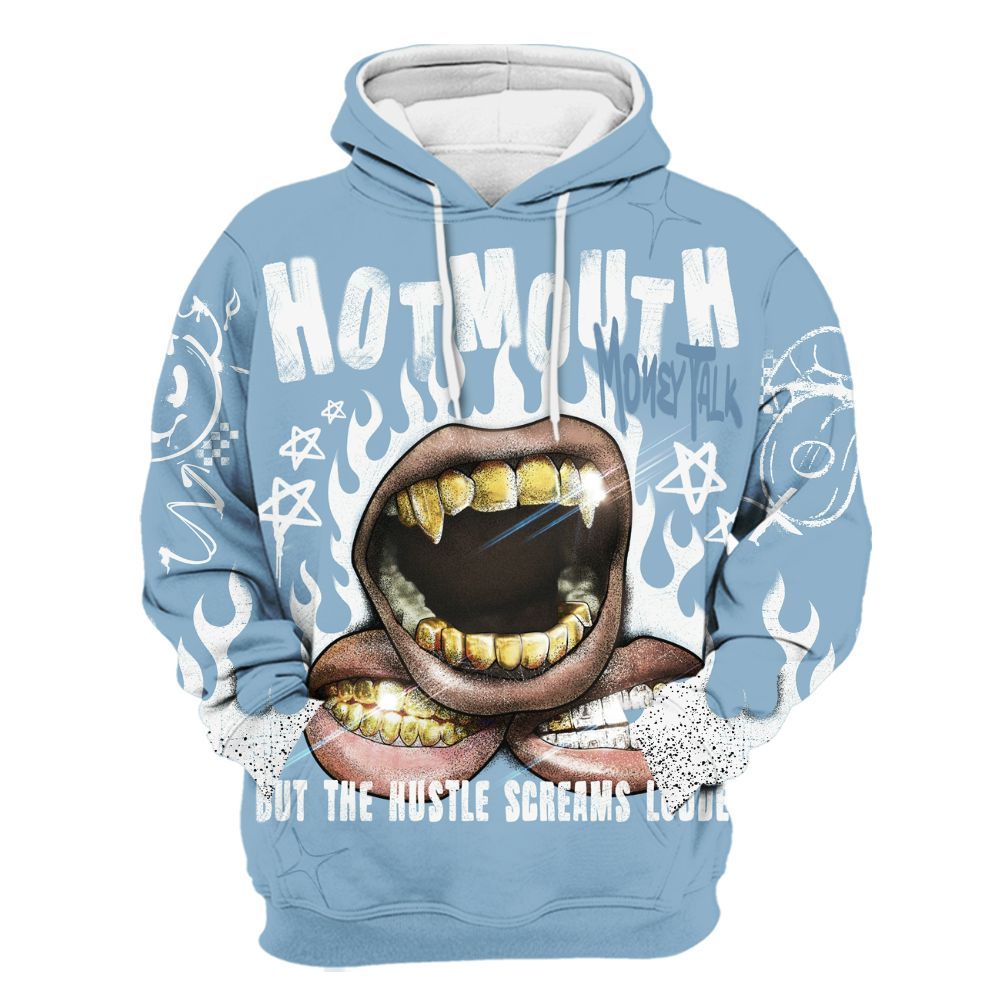 Hoodie To Match High University Blue 1s - Mouth Burning Street Style All Over Print