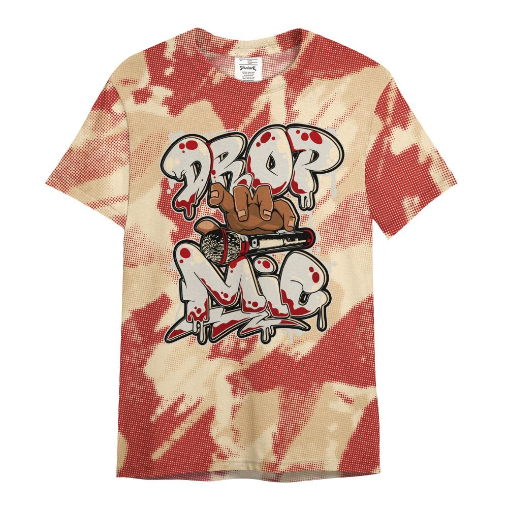 Shirt To Match Dunk Low Strawberry Waffle - Drop Mic Abstract All Over Print