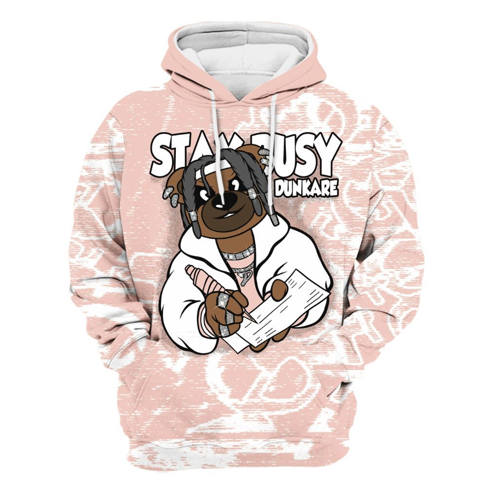 Hoodie To Match Low Legend Pink 11s - Maintain Activity Bear Avant-Garde All Over Print
