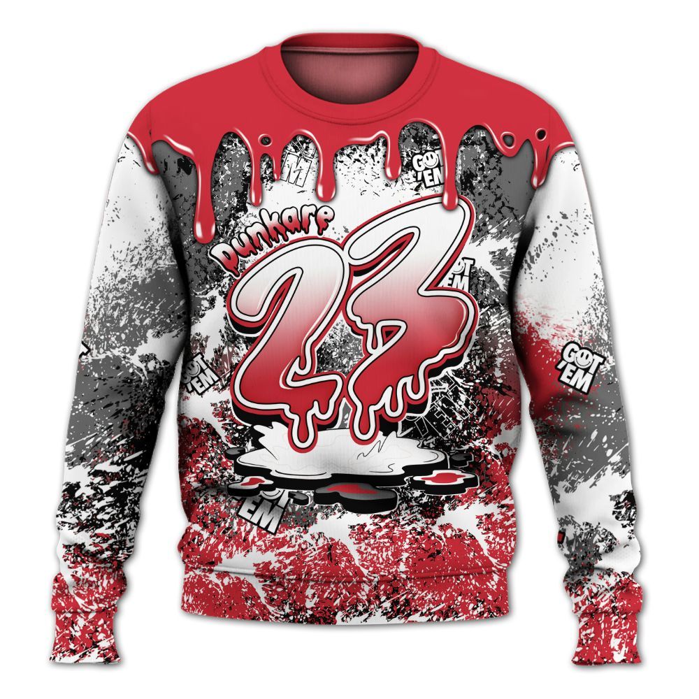 Sweatshirt To Match Bunny 2025 8s - Dripping 23 Drip All Over Print