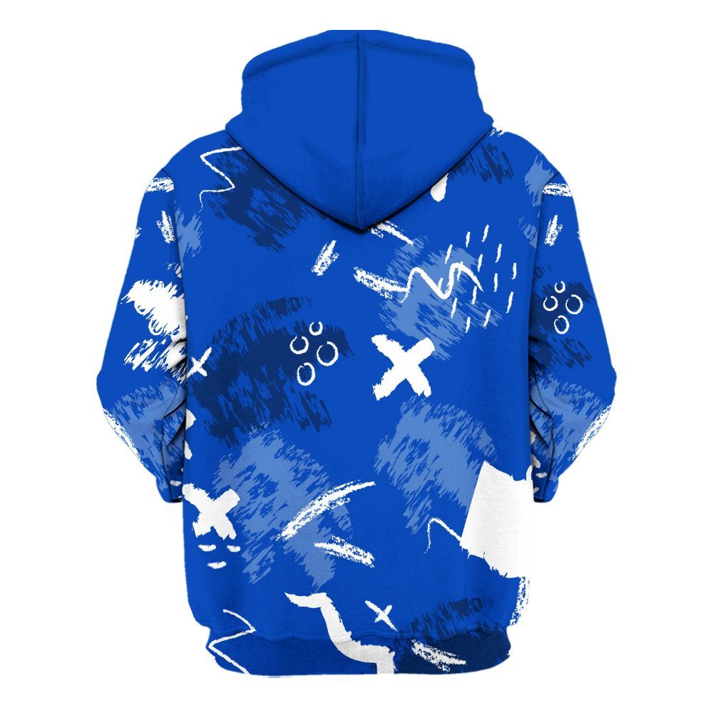 Hoodie To Match Low Game Royal 1s - Hustle Grind Pray Graphic Street Style All Over Print