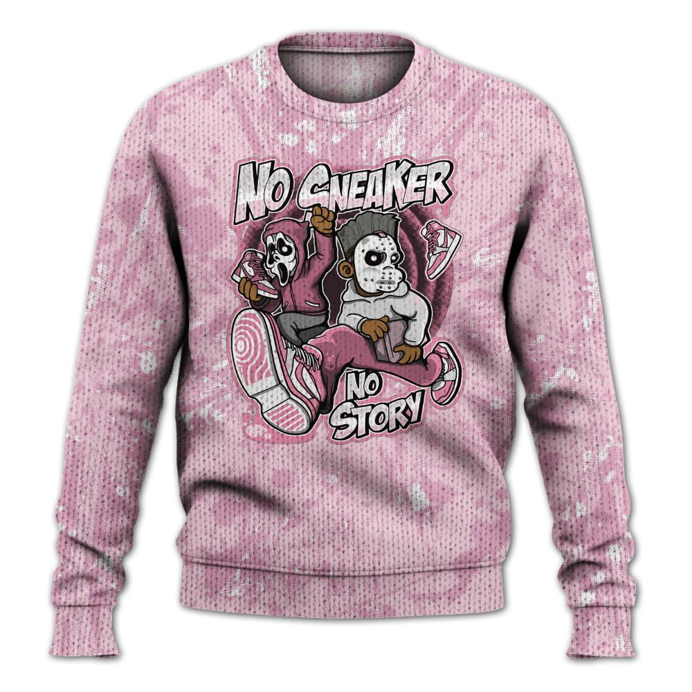 Knitted Sweater To Match Orchid 4s - Sneakers Make Story Graphic Luxury