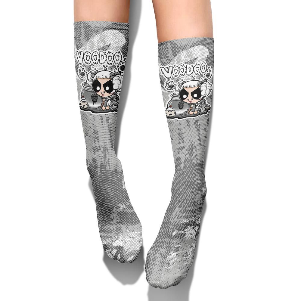 Sock To Match Retro Wet Cement 4s - Voodooz