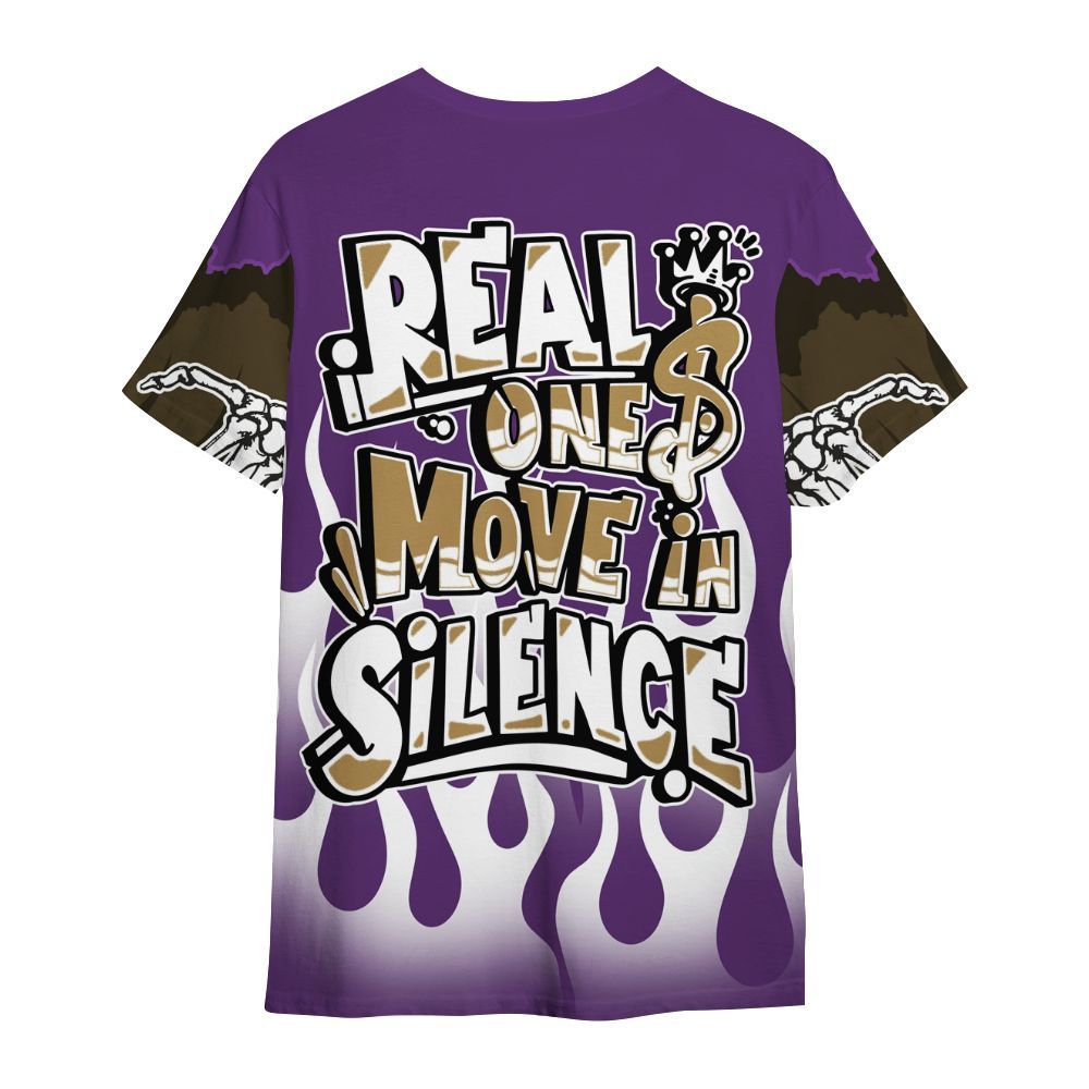 Shirt To Match Air Diamond Turf Ravens - Ones Move In Silence Graphic Trapped All Over Print