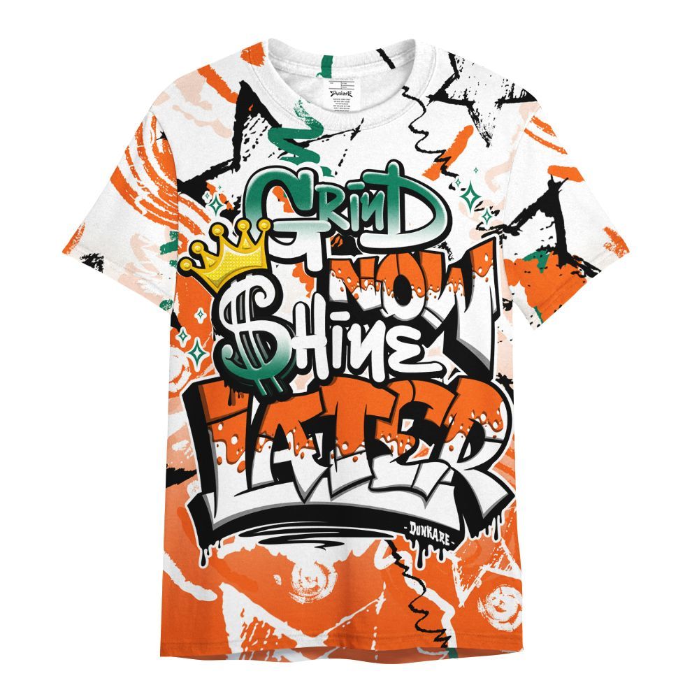 Shirt To Match SoleFly Sail Gorge Green 3s - Grind Shine Later Drip All Over Print