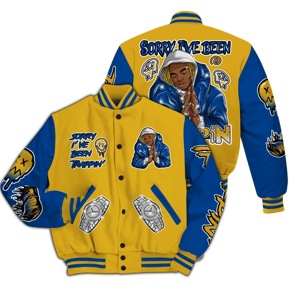 Varsity Jacket To Match High Laney 1s - Trappin' Unique All Over Print