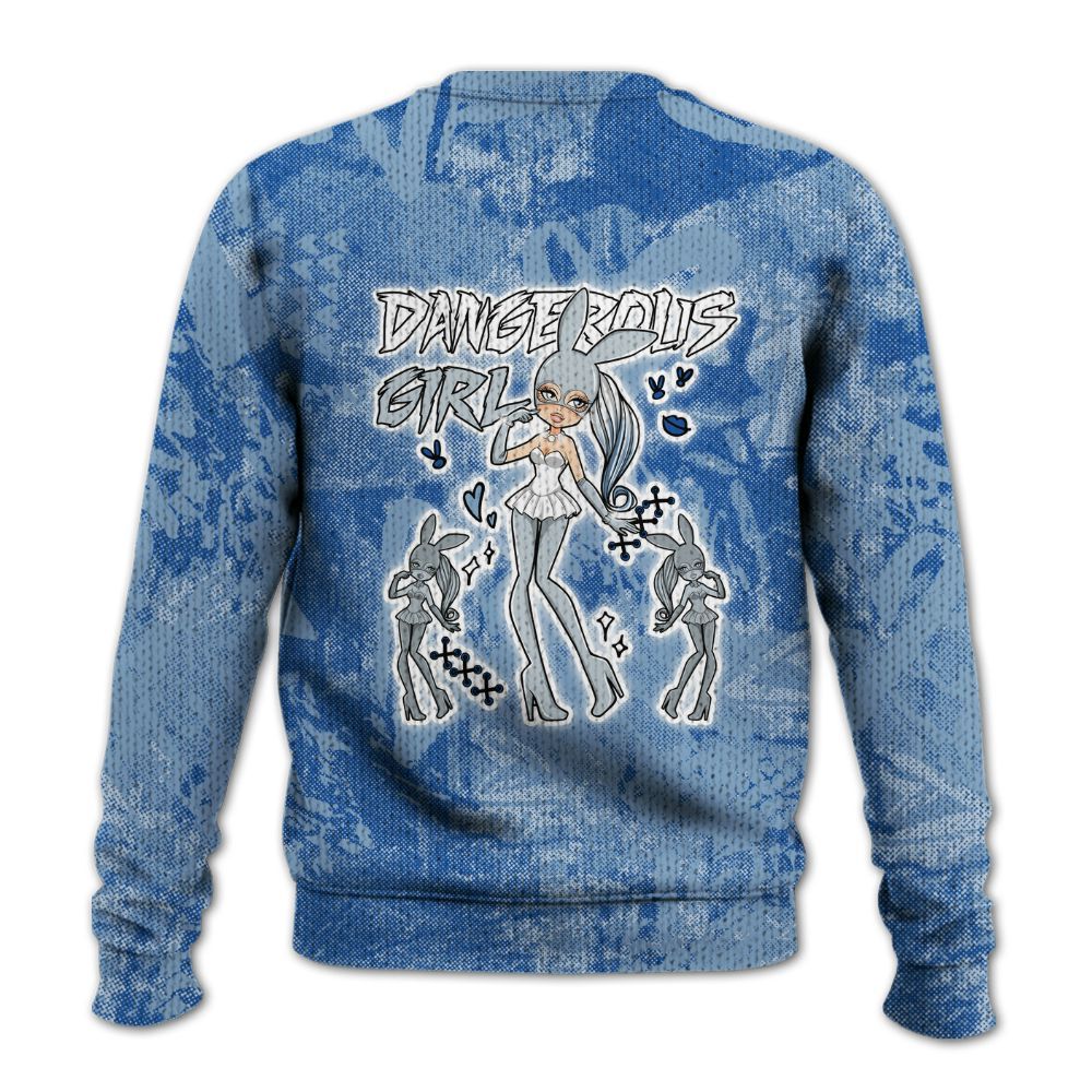 Knitted Sweater To Match Low Space Jam 11s - Dangerous.Girl Heart Grunge