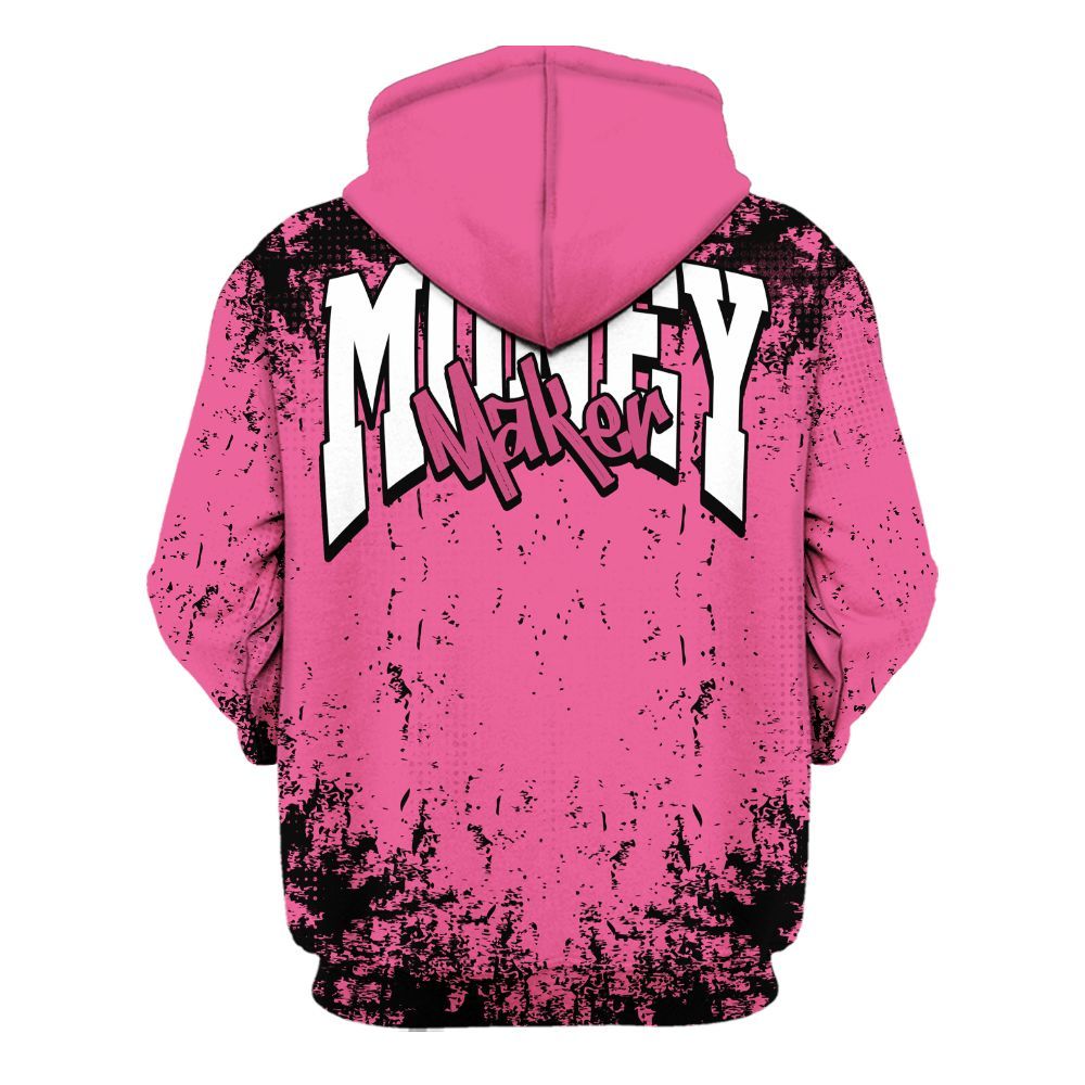 Hoodie To Match Air Max SNDR Hyper Pink - Move In Silence Money Street Retro All Over Print