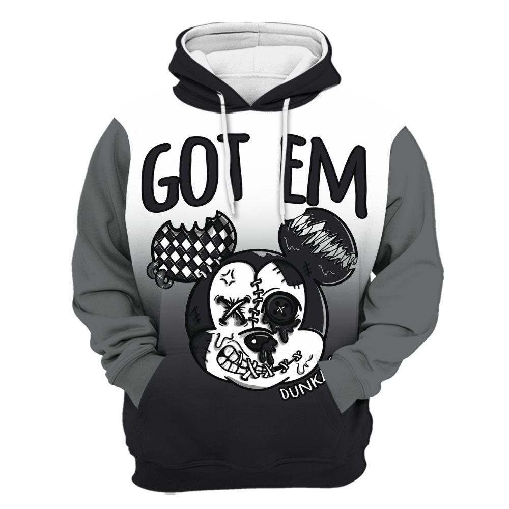 Hoodie To Match White Thunder 4s - Got Em Dripping All Over Print