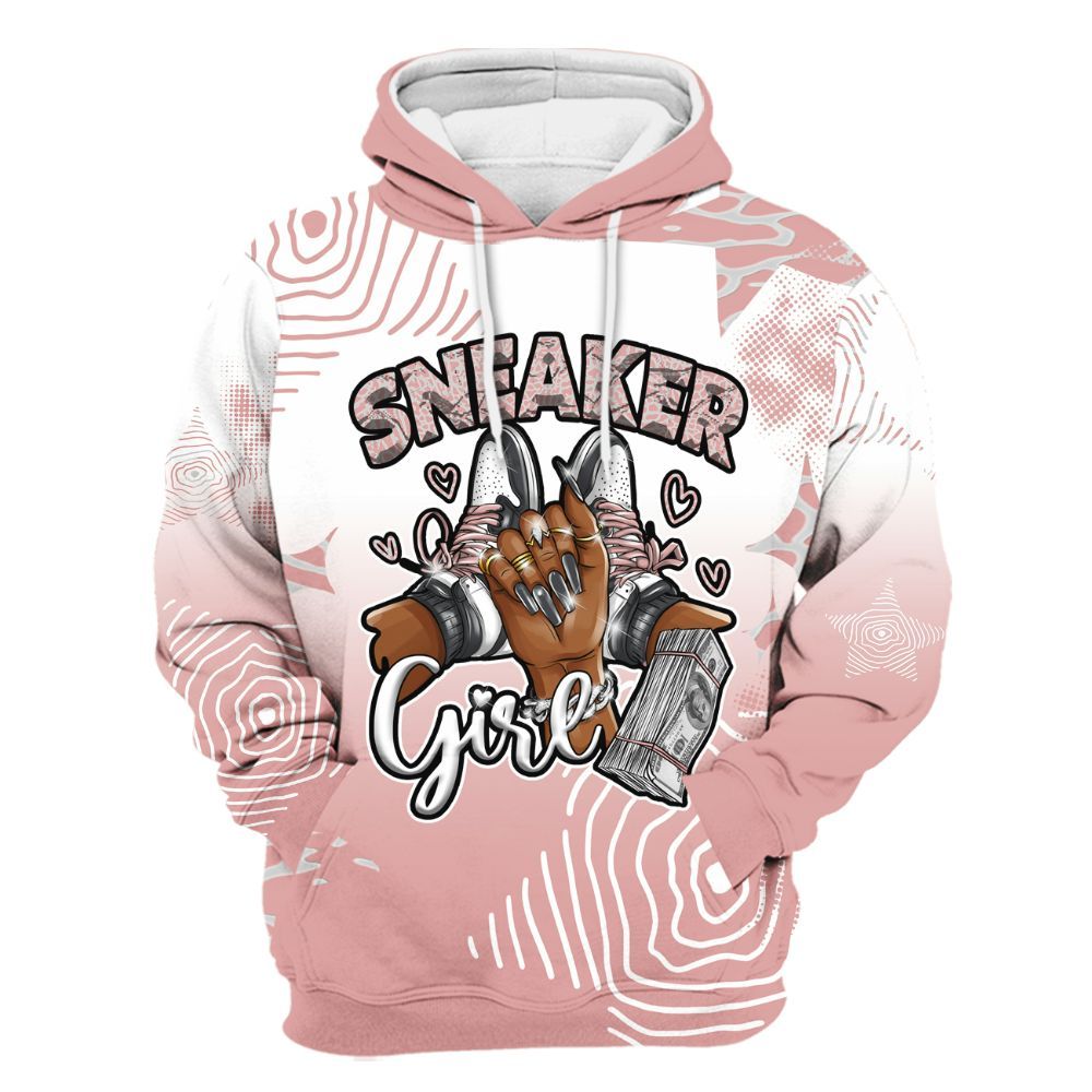Hoodie To Match Red Stardust 3s - Sneakerz Girlz Unique Starz All Over Print