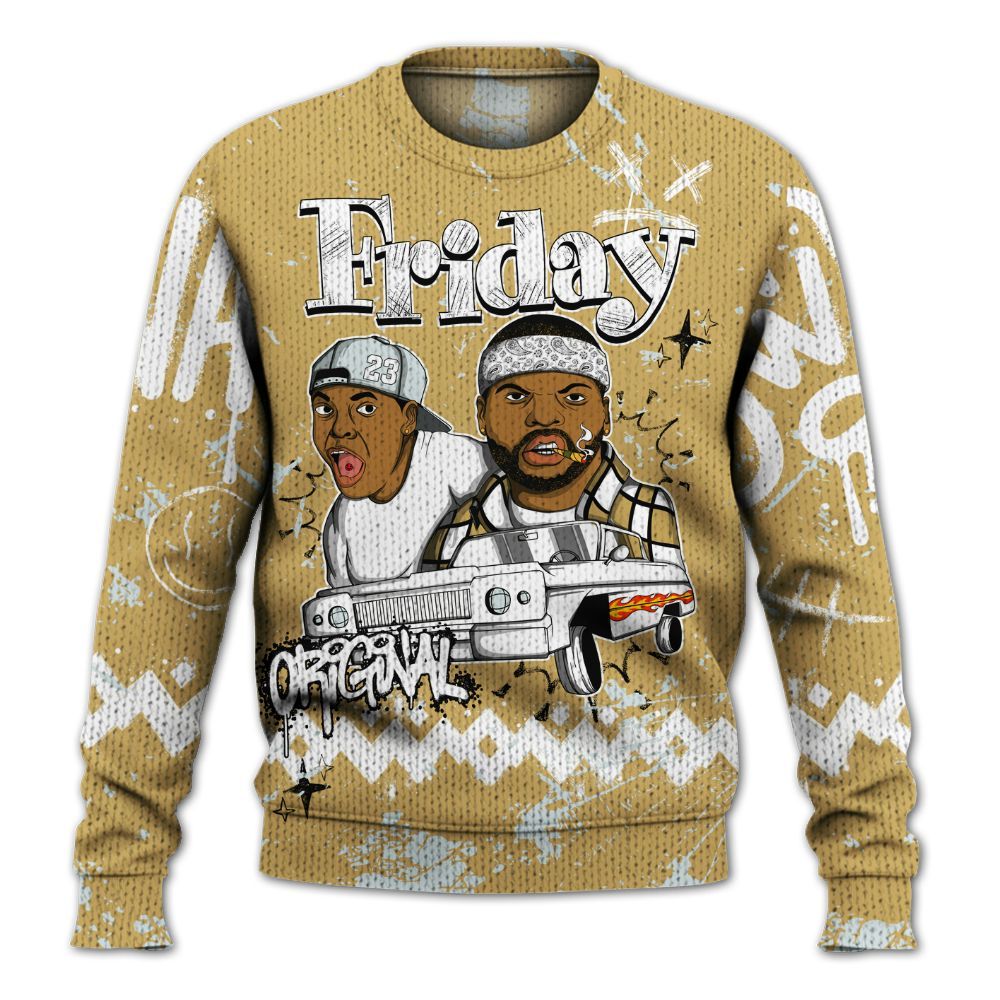 Knitted Sweater To Match Craft Paris 6s - Friday Sneaker Crayon