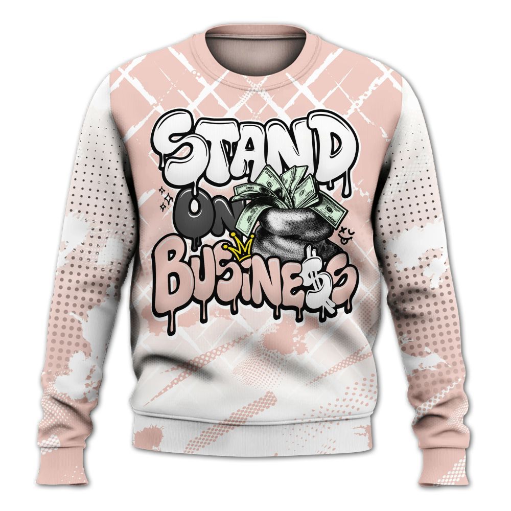Sweatshirt To Match Low Legend Pink 11s - Halftone Stand Business Dripping All Over Print