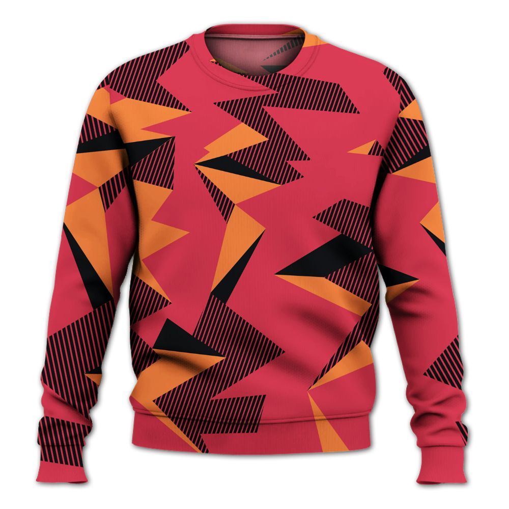 Sweatshirt To Match Air Max Portal Bright Ceramic - Geometric Camouflage Pattern All Over Print
